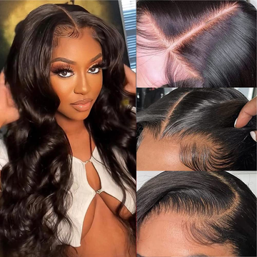 【Felecia】Real HD Lace Glueless Body Wave 4X4 Lace Closure Wig 100% Human Hair Wigs Natural Hairline Slightly Pre Plucked BEAUDIVA